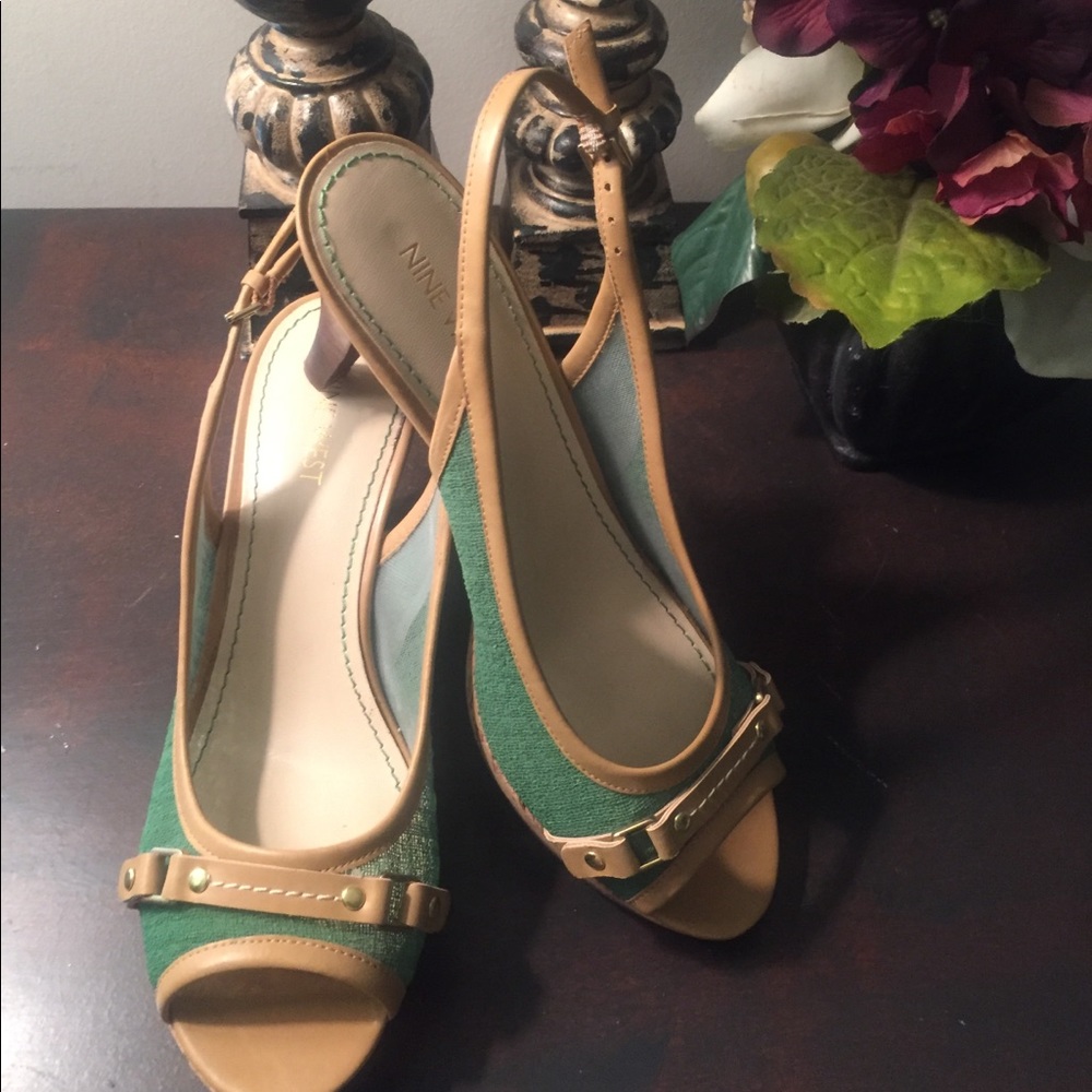 Nine West heels/ open toe sandals